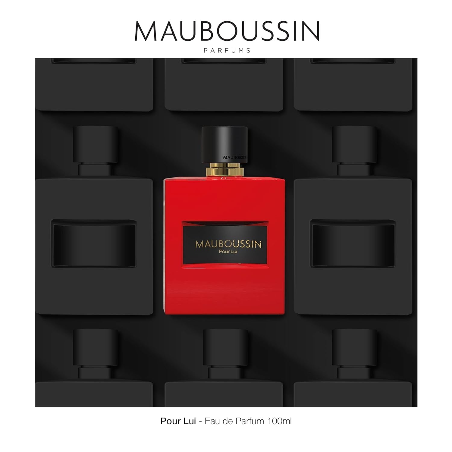 Mauboussin - Pour Lui In Black 100ml (3.3 Fl Oz) - Eau de Parfum for Men -  Wo
