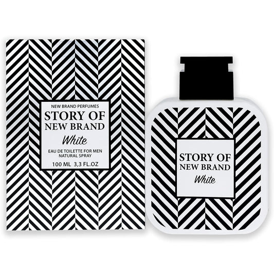 New Brand Perfumes Story Of New Brand White Men 3.3 oz EDT Spray