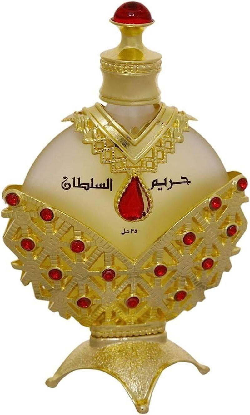 KHADLAJ PERFUMES Hareem Al Sultan Concentrated Perfume Oil Gold for Women, 1.18 Ounce