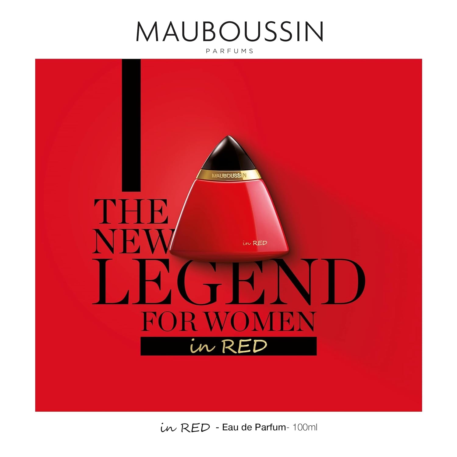 Mauboussin - In Red 100ml (3.3 Fl Oz) - Eau de Parfum for Women - Oriental, Floral & Woody Scents