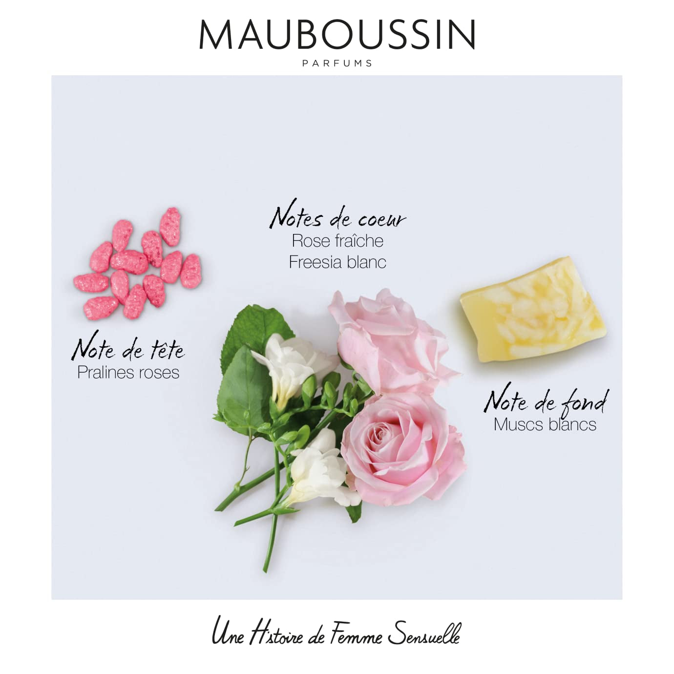 Mauboussin - Une Histoire De Femme Sensuelle 90ml (3 Fl Oz) - Eau de Parfum for Women - Floral, Musky & Gourmand Scents