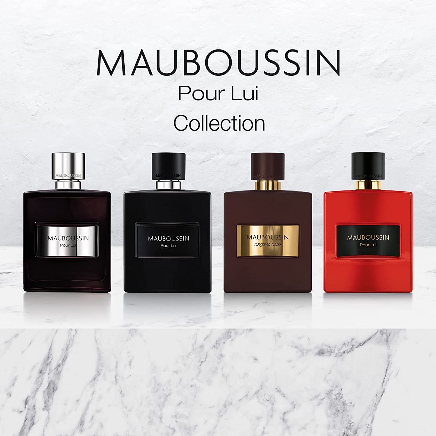 Mauboussin - Pour Lui In Red 100ml (3.3 Fl Oz) - Eau de Parfum for Men - Woody & Spicy Scents