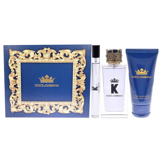 K by DOLCE & GABBANA, 3.3 Ounce, after Shave Balm, 1.6 Fl. OZ, Eau De Toilette .33 Fl OZ