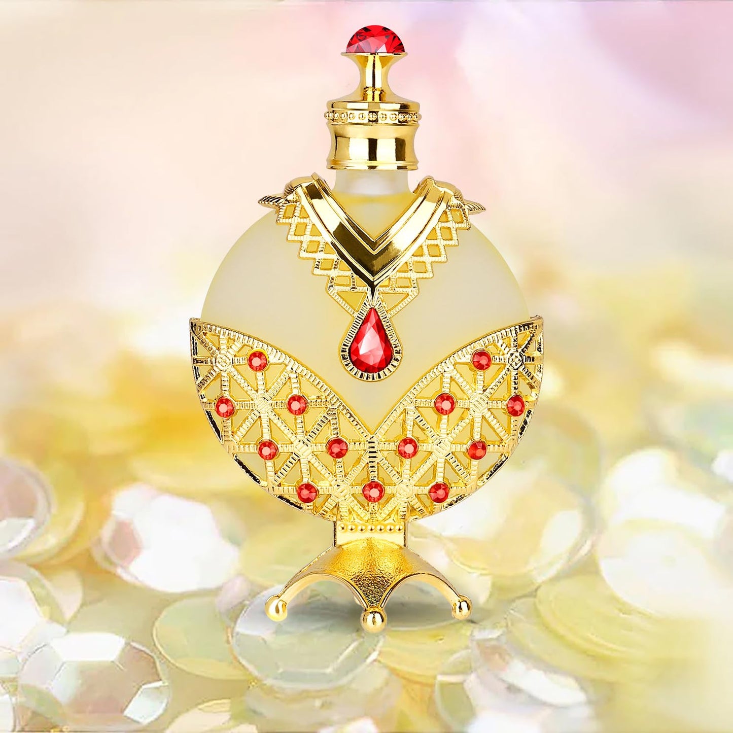 Gold Arabian Concentrated Perfume Oil, Arabic Perfume for Women, Arabian Perfume Oil- Long Lasting a Seductive Perfume Oil (12Ml)
