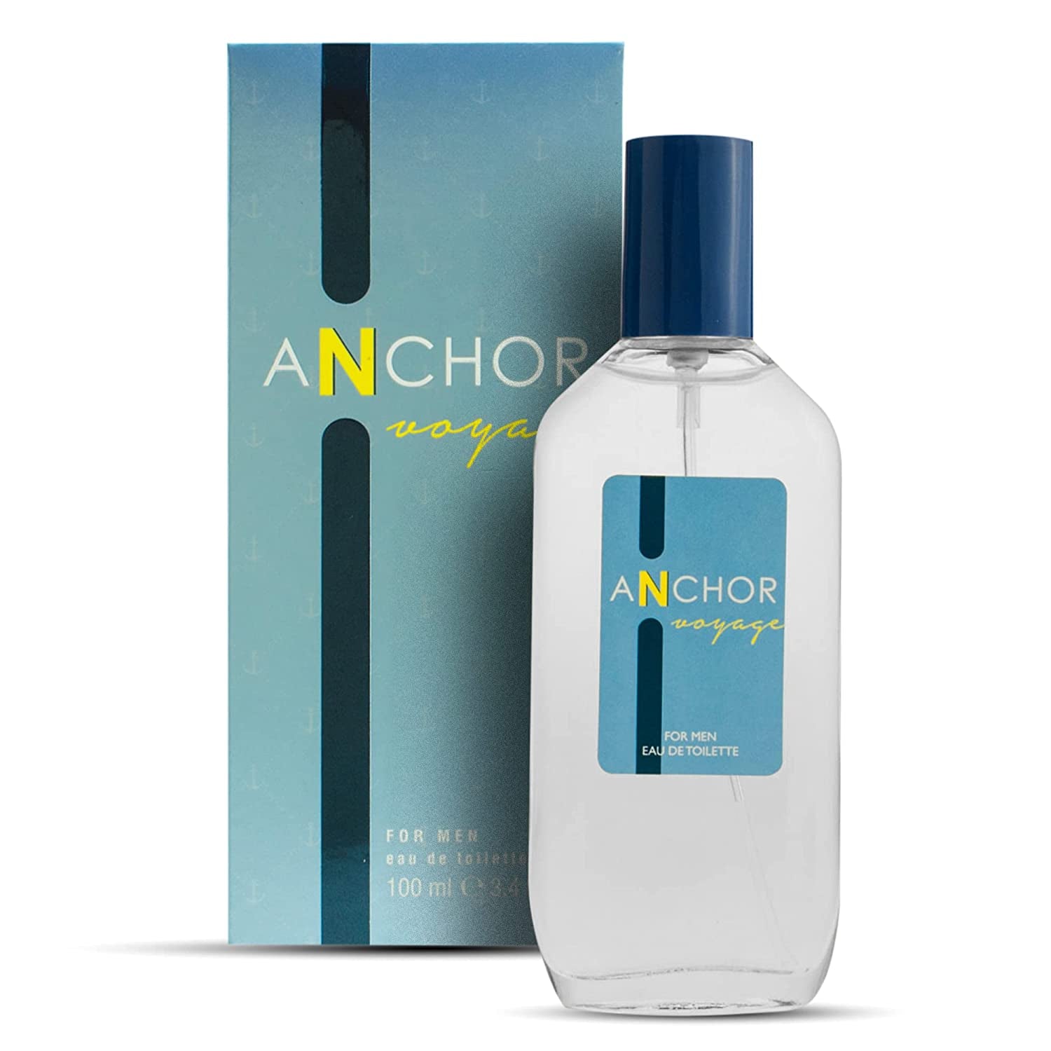American Collection Mens Fragrance, Inspired by the Scent of Nautica's Voyage Cologne For Men, Eau de Parfum Natural Spray, Green Apple, Cedar, Airy And Crisp Scents 80 ML 2.75 Fl Oz