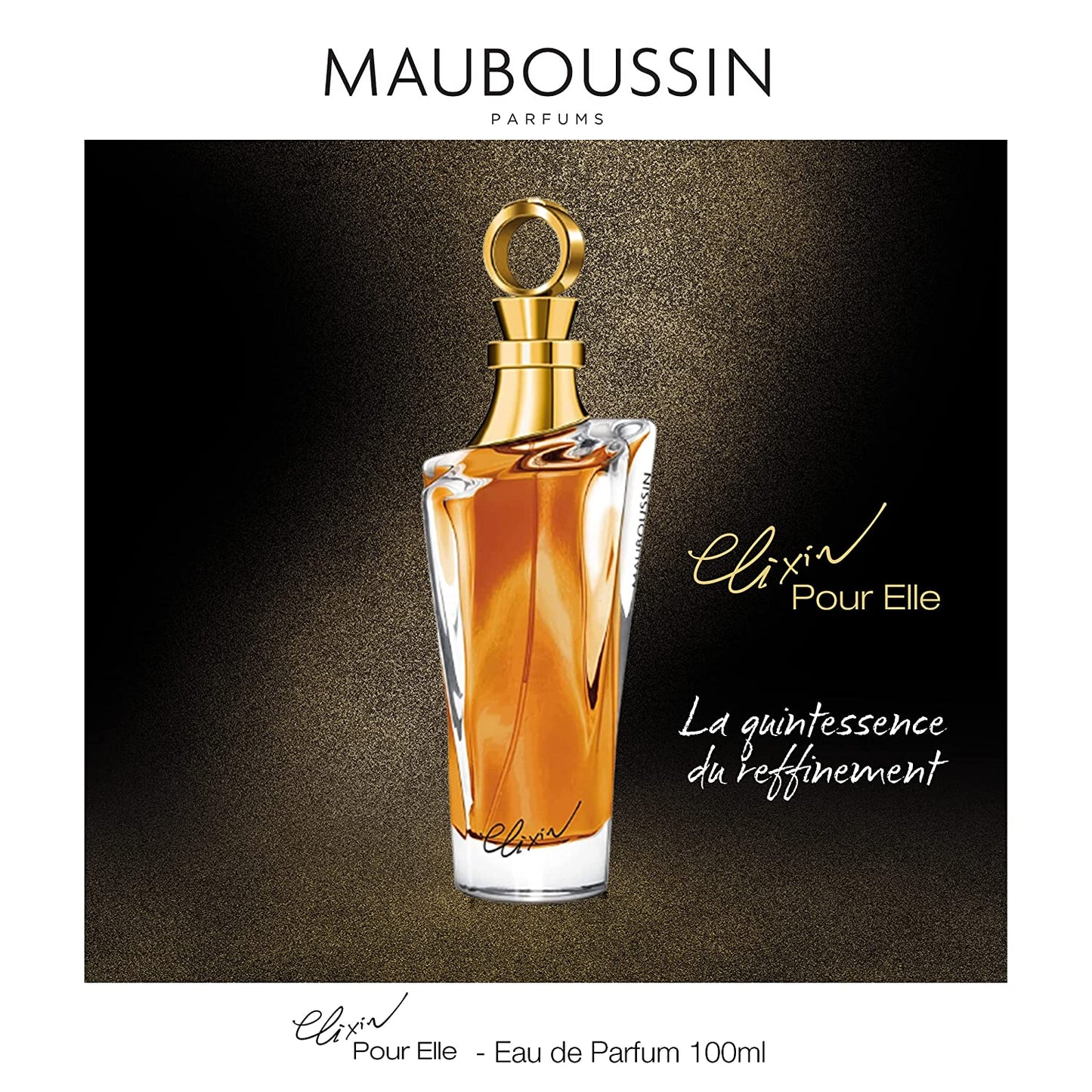 Mauboussin - Elixir Pour Elle 100ml (3.3 Fl Oz) - Eau de Parfum for Women - Oriental & Gourmand Scents