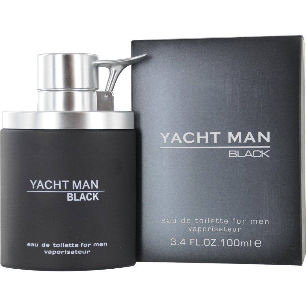 Myrurgia Yacht Man Black Eau de Toilette Spray for Men, 3.4 Ounce
