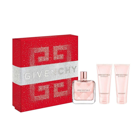 Irresistible 3-Piece Gift Set for Women, (2.7 Oz Eau De Parfum Spray + 2.5 Oz Hydrating Body Lotion + 2.5 Oz Bath & Shower Oil)