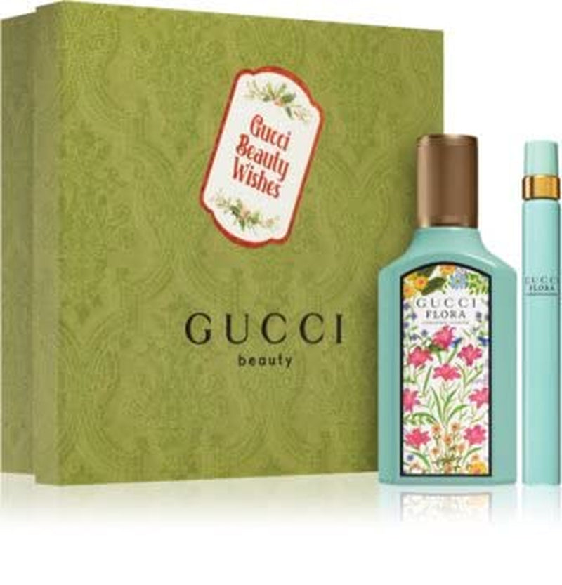 Gucci FLORA GORGEOUS JASMINE 2 PCS SET FOR WOMEN: 1.6 EDP + 0.33 EDP