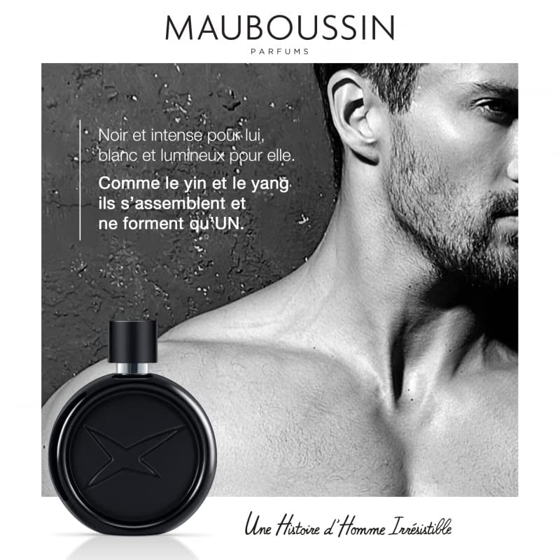 Mauboussin - Une Histoire d'Homme Irrésistible 90ml (3 Fl Oz) - Eau de Parfum for Men - Woody & Fresh Scents