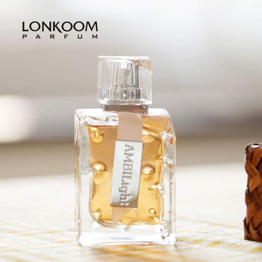 Lonkoom Ambilight - Yellow - Fragrance for Women - Fruity and Floral Scent - Perfume Notes of Lychee, Rose, Peony, Lily, Amber, Cedar, Musk - Long Wearing Aromatic Projection - 3.4 oz EDP Spray