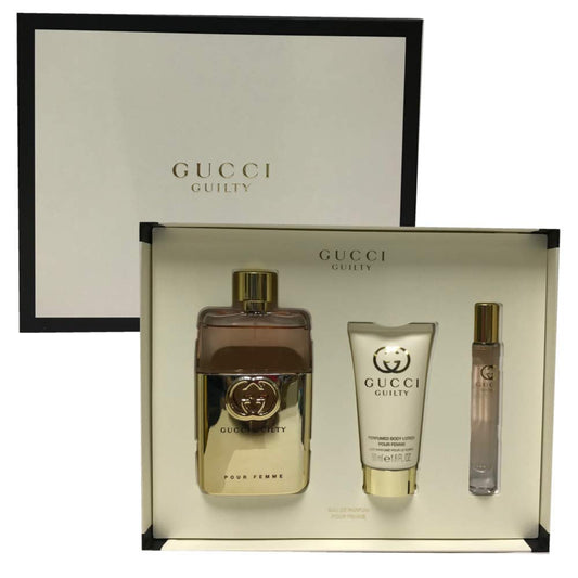 Guilty Pour Femme Women Perfume Gift Set EDP Spray 3.0 Oz