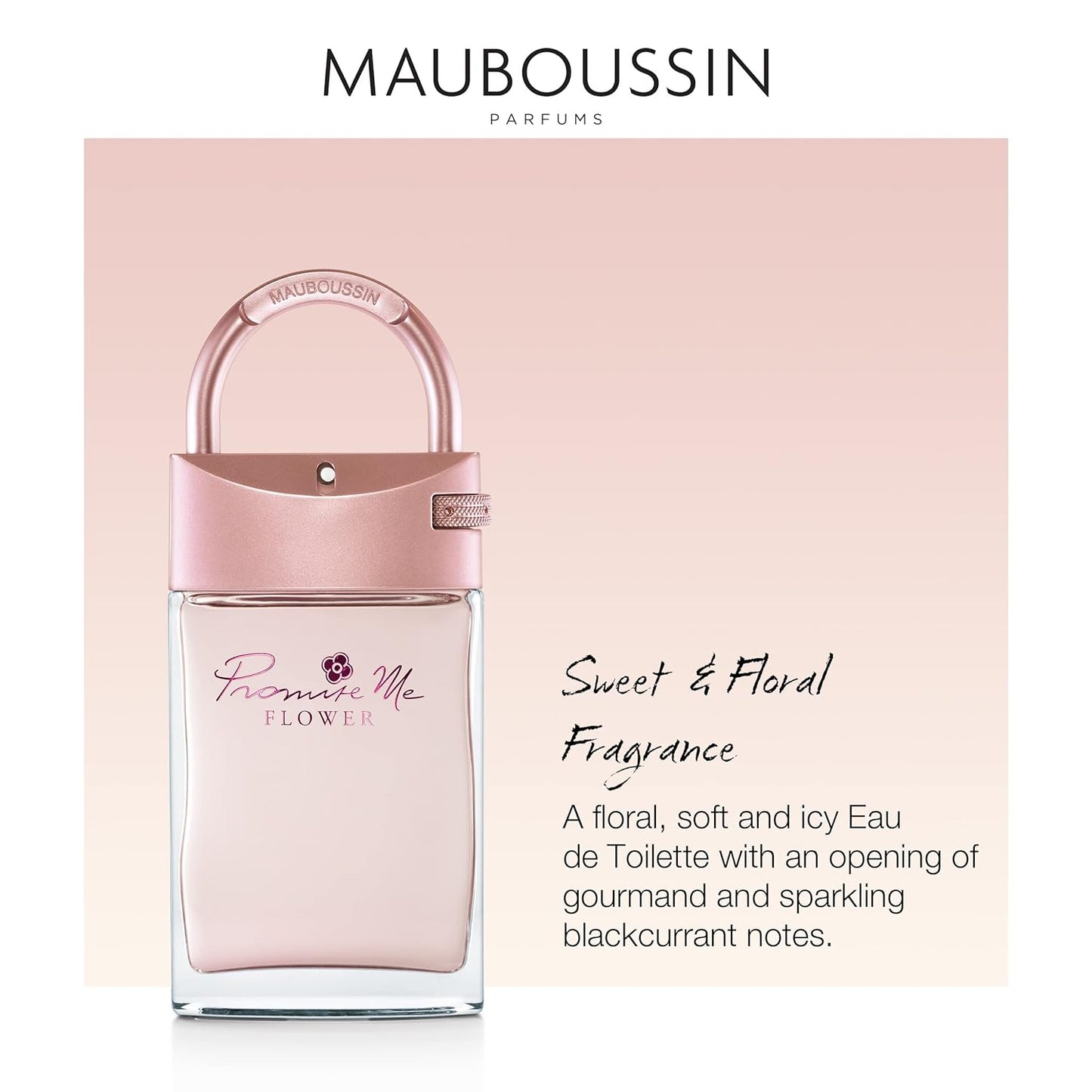 Mauboussin - Promise Me Flower 90ml (3 Fl Oz) - Eau de Toilette for Women - Delicate Floral Scent