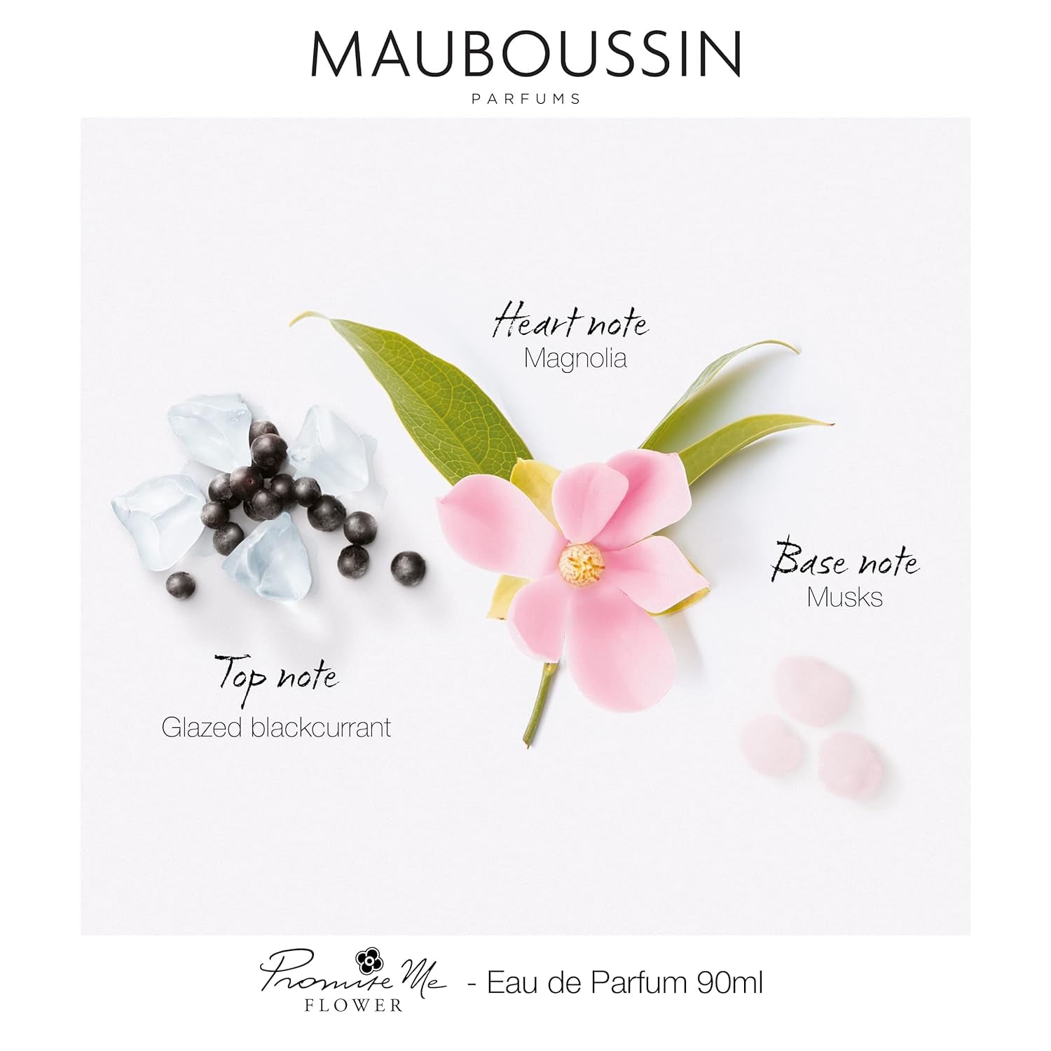 Mauboussin - Promise Me Flower 90ml (3 Fl Oz) - Eau de Toilette for Women - Delicate Floral Scent