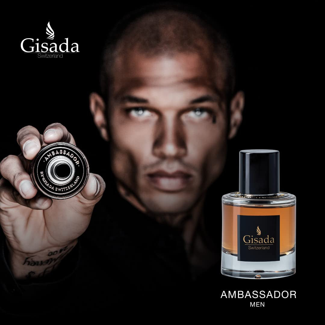 Gisada - Ambassador Men - Eau de Perfume - 50ML - 1.7 Fl Oz - Spicy, fresh and very lively fragrance for Men