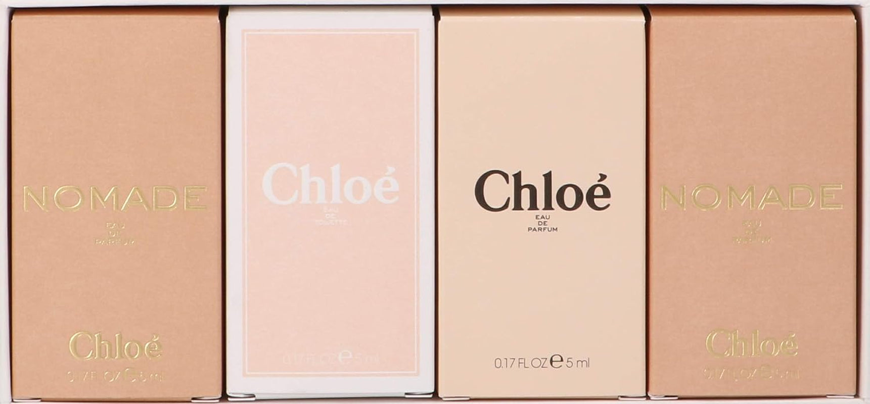 Chloe Chloe Women 4 Pc Mini Gift Set 5 ml Nomade EDP Spray, 5 ml Chloe EDT Spray, 5 ml Chloe EDP Spray, 5 ml Nomade EDP Spray